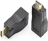 Vista 5 de Reemplazo Ethernet RJ45 de red a HDMI Extensor repetidor Amplificador 98.4 ft 4K30HZ Compatible Computadora Host Transmisor de conexión portátil TX