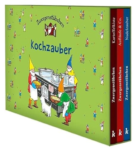 Zwergenstübchen-Schuber - Kochzauber: 3 Kochbücher in einer Sammelbox: Kartoffelkiste, Nudelzauber, Aufläufe &amp; Co. (Zwergenstübchen - Backbücher und Kochbücher für Kinder, Eltern, Familien)