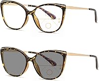 Vista 1 de Gafas de lectura multifocales fotocromáticas progresivas de diseño ojo de gato para mujer, lentes de sol UV400