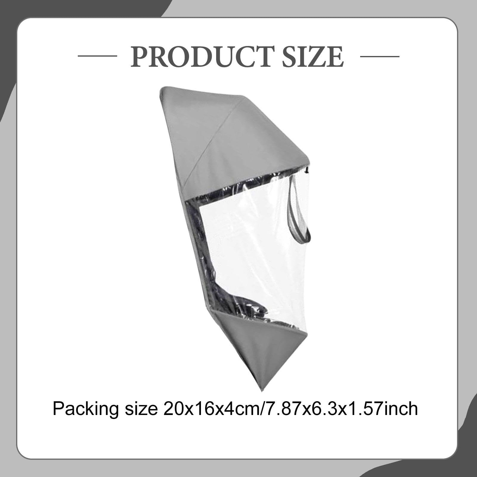 Raincover Copertura Impermeabile per Passeggino Accessorio Protettivo con Finestra Trasparente Materiale PVC Adatto per Escursioni