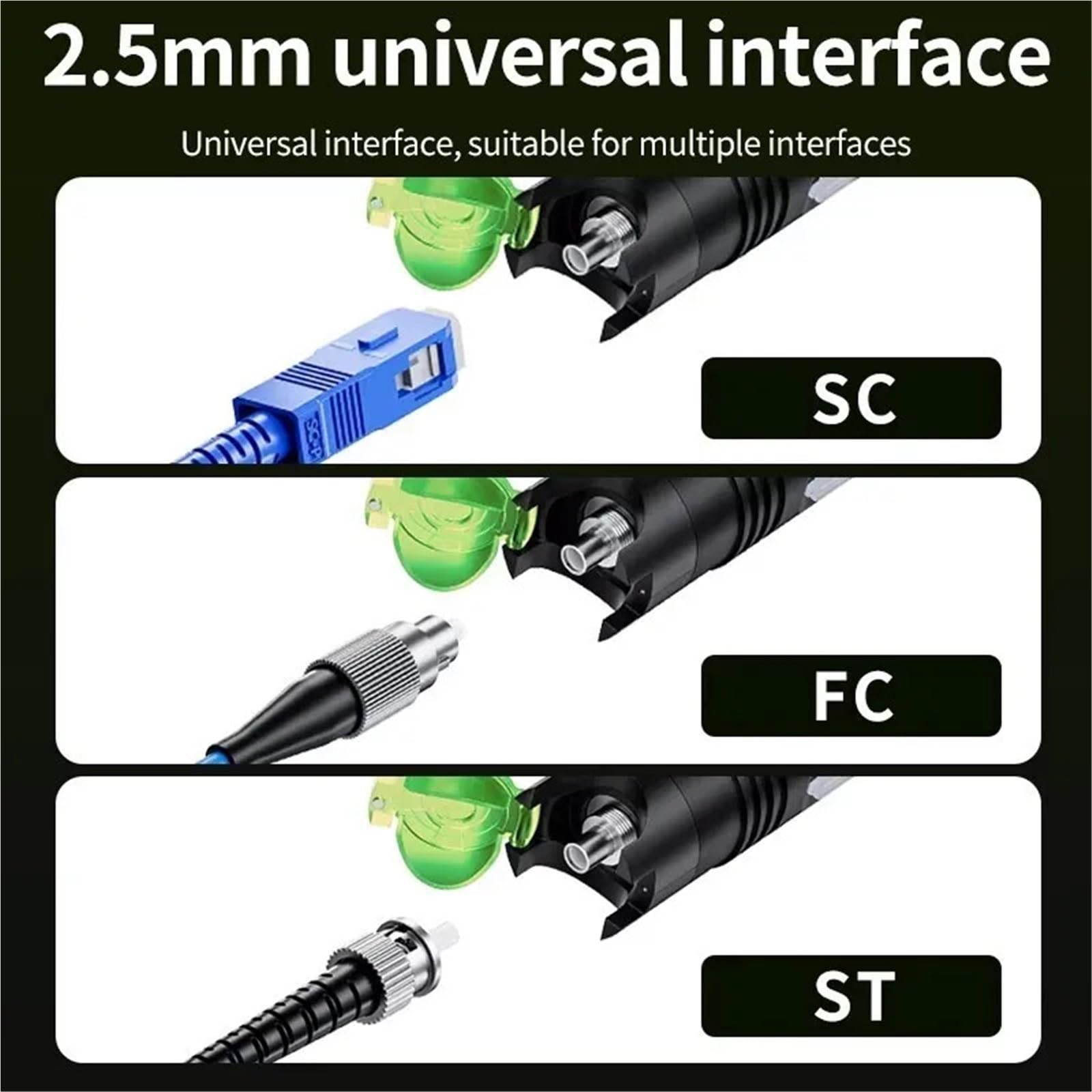 Testeur Fibre Optique, Localisateur visuel de défauts, nouveau stylo vert 10-20 MW, lumière VFL rechargeable, test de câble à fibre optique FTTH(20MW)