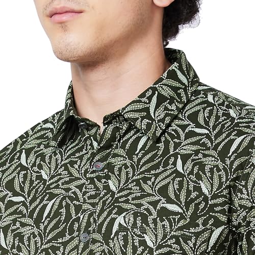 Image of Spykar Men's Regular Fit N /A Full Sleeve Printed Casual Shirts
