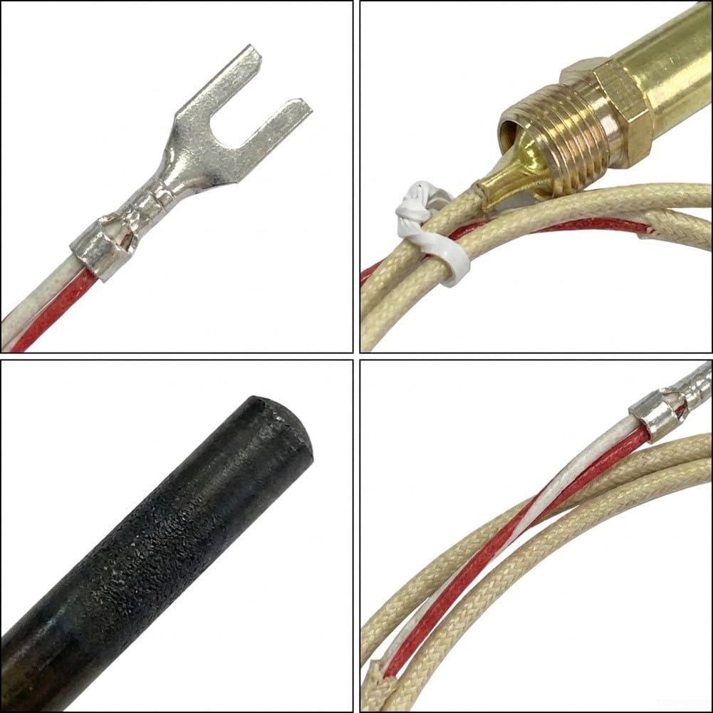 Sonda Termopar Gas 610mm para chimenea Estufa Sonda Termopar