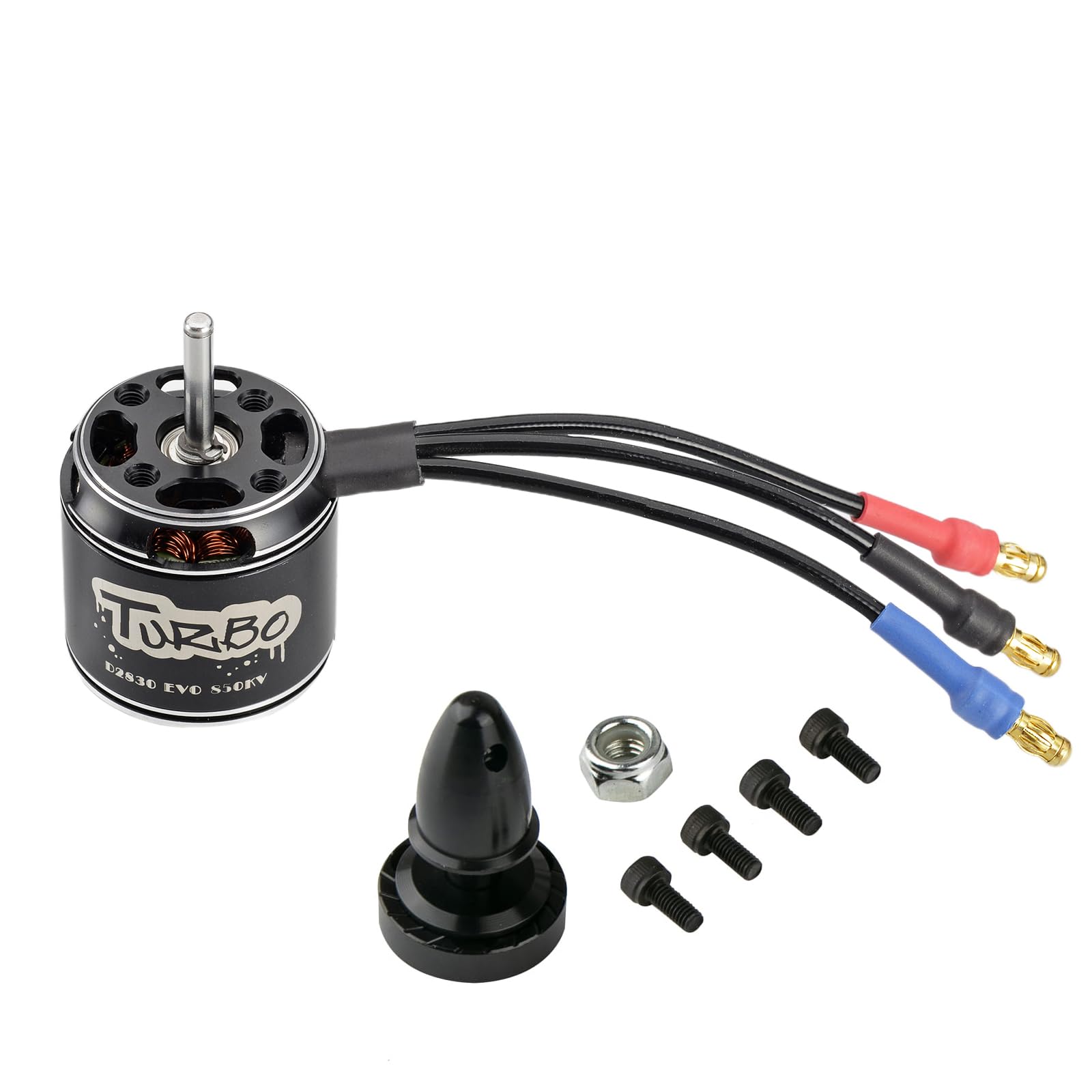FLASH HOBBY D2830EVO RC Brushless Motor 2212 Outrunner Motor for UAV Aircraft RC Plane Fixed-Wing Helicopters & Robotic Arm Part (2830 EVO, 850KV)