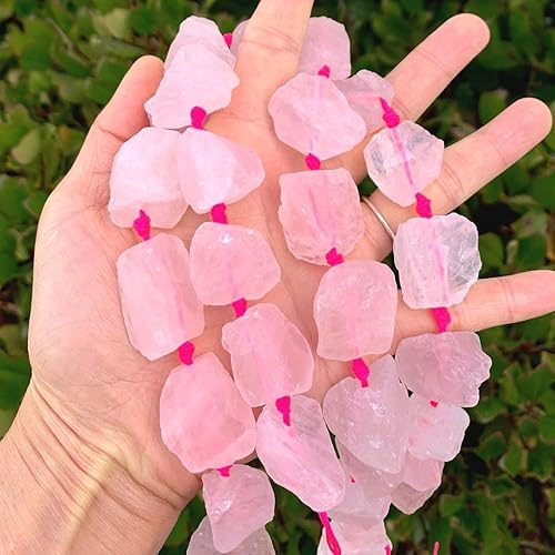 Miniatura 11 de Adabele Natural Raw Yellow Citrine Crystal Quartz Healing Gemstone Loose Beads Drilled Large Nugget Rough Chakra Gems Stone Spacer 15 Inch GA-C4