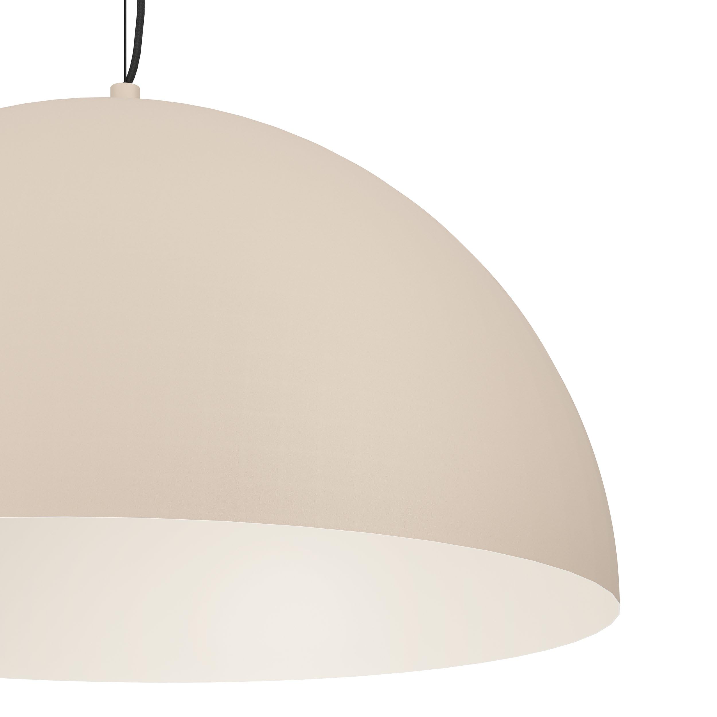 EGLO Gaetano 1 lampa wisząca, żyrandol do salonu i jadalni, lampa sufitowa wisząca w kolorze czarnym i piaskowym, oprawka E27, Ø 53,5 cm
