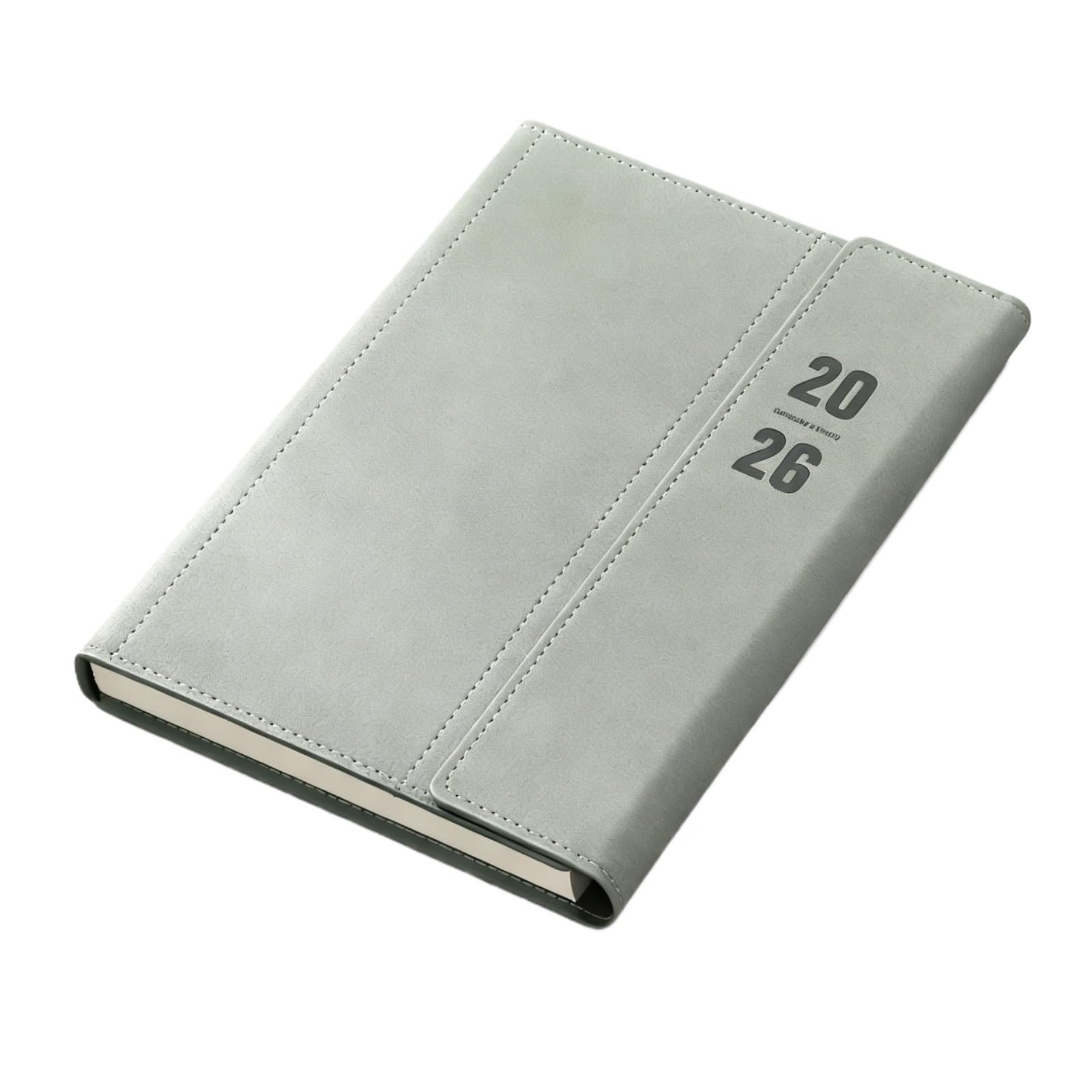 Schreibblock Notizblock Notizbuch Mit Magnetverschluss Und Stifteetui Geeignet für Lernen(White)