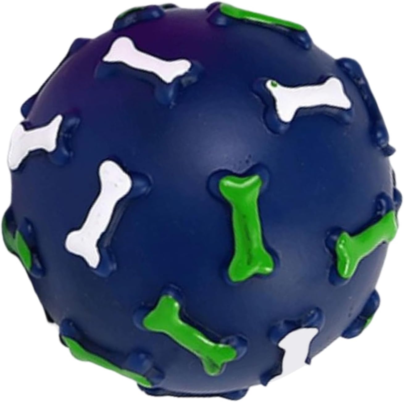 Dog Squeaky Ball, Bone Print Puppy Toy, Interactive Puppy Toy, for Pet Parents Trainers Animal Lovers Apartment Bedroom Living Room Study Office Home Beach Park Garden