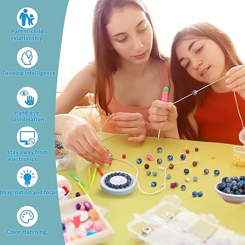 Miniatura 99 de Pamir Tong 1500 cuentas redondas de vidrio de 0.236 pulgadas a granel, cuentas de jade imitativo, cuentas sueltas para hacer joyas, aretes, collares