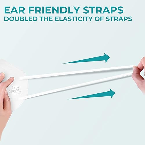 Miniatura 3 de TOPMAX Mascarilla KN95 - Paquete de 50 mascarillas desechables contra el polvo de 5 capas de eficiencia 95% de protección contra el polvo PM2.5,