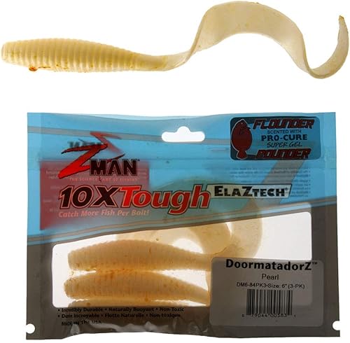 Z-MAN DM6-84PK3 Doormatadorz - Perla de 6 pulgadas, paquete de 3, multicolor, talla única