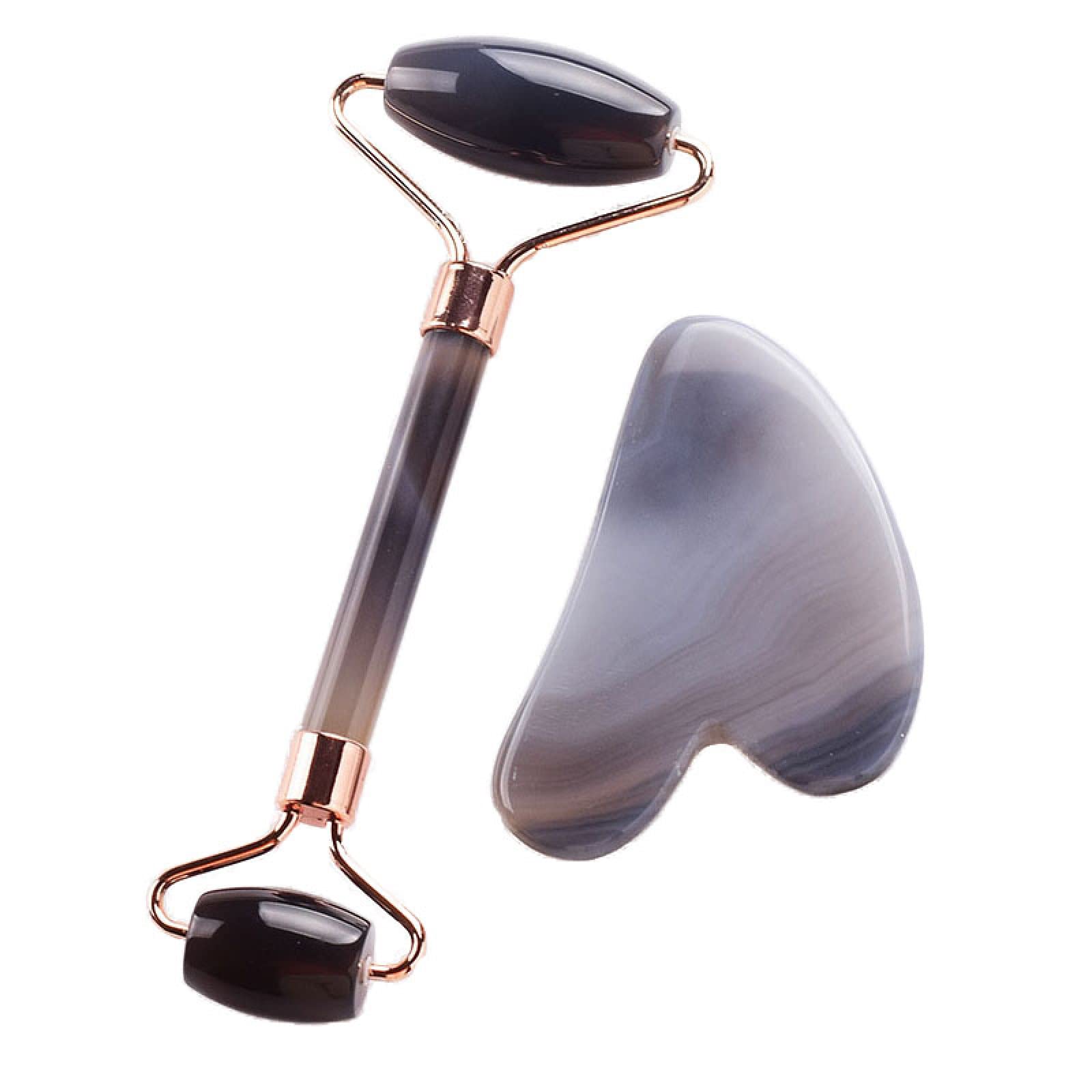 Jade Roller Gua Sha Set Tools Roller Gua Sha Massager,Roller Gua Sha