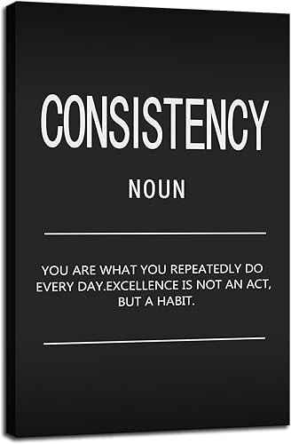 Miniatura 56 de Disciplina Hábitos Consistencia Crecimiento Arte Motivacional para Pared Póster Inspirador Impresiones en Lienzo Obras de Arte para Oficina