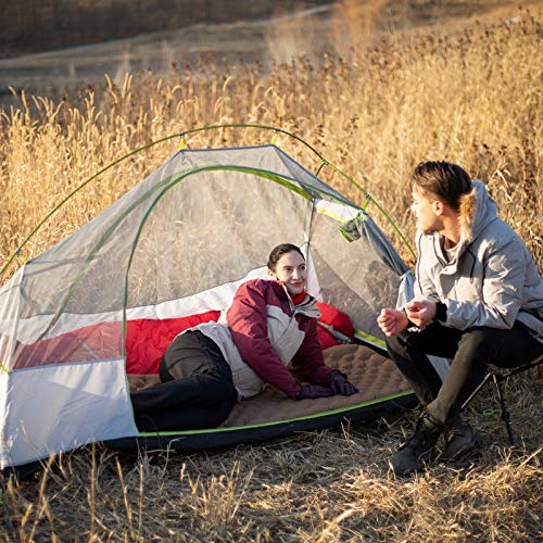 Kingcamp Camping Sleeping Pad Large, 3" Lightweight Air Mattress, Inflatable Widened Sleeping Pads Luxury For Backpacking, Hiking, Outdoor, Traveling, Tent And Cot #TOP1