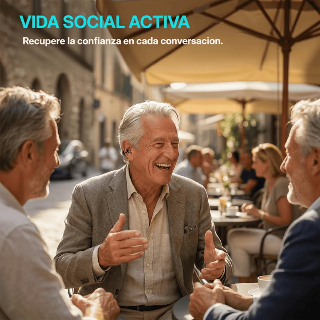 Nuevos Auriculares con Clip de oído, reducción de Ruido para Adultos Mayores: amplifica el Sonido Original para ayudarlo a Escuchar Voces claras y más cómodo sin el oído