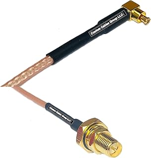 1 feet RG316 MC Card Male Angle to RP-SMA Female O-Ring RF Pigtail Coaxial Cable