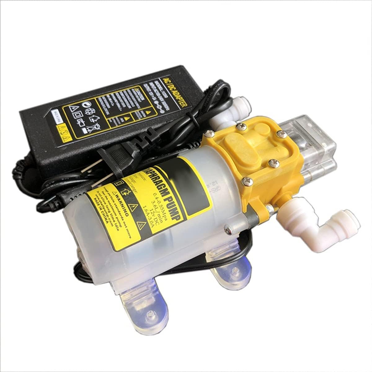 Water Pumps, Parts & Accessories 12v Micro Diaphragm Pump, Portable Household Car Washer Electric Sprayer Water Pump(Pump with power)