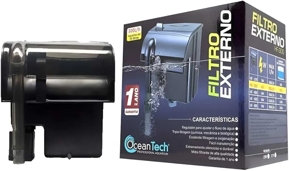 Filtro Externo Hang On Aquário Ocean Tech Hf-300 300l/h 110v