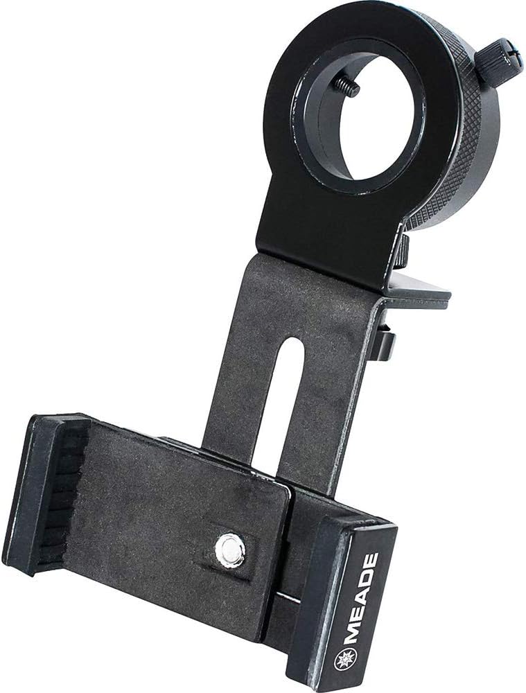 Meade Instruments, 608007 Smart Phone Adapter for All Telescopes, Black