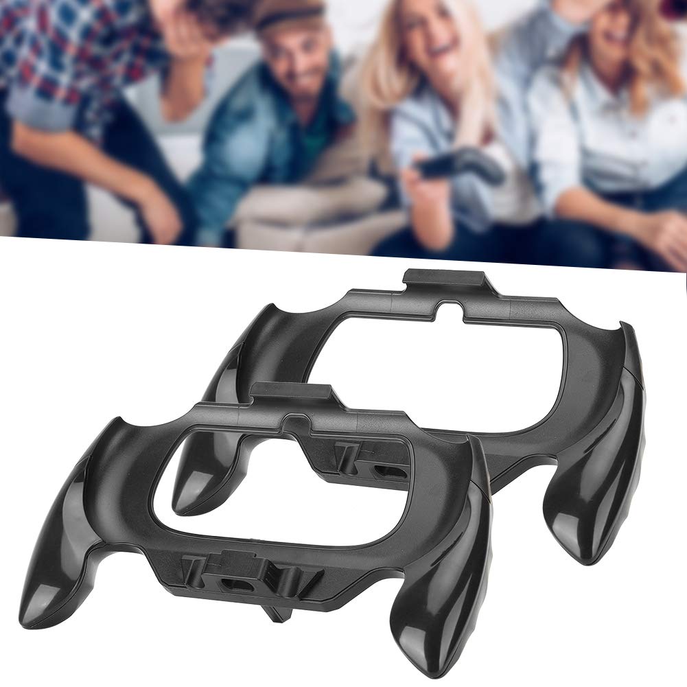ASHATA für 2000 2 teiliger Handgriff, Kunststoff Abzugsgriffhalterung für Gamepad Lenker, Zubehör (schwarz)