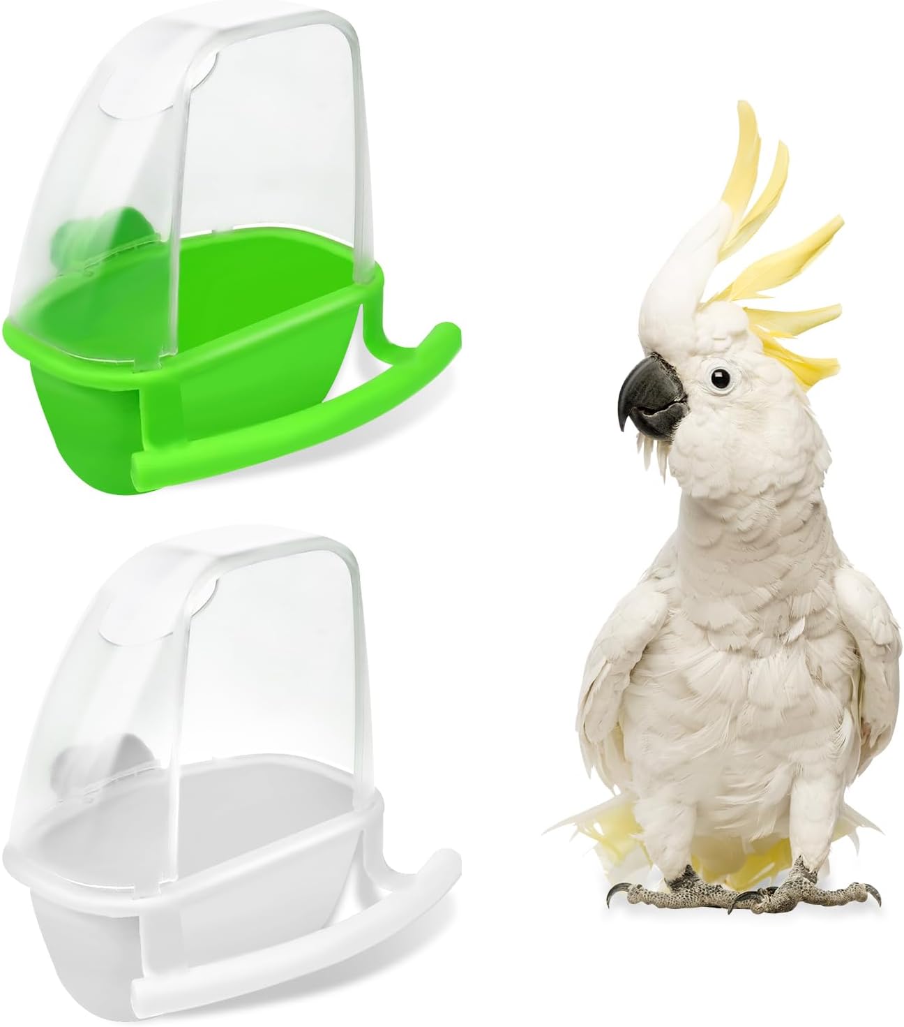 Fresh Look at Jnawa 2Pcs Bird Cage Feeder Bird Water Bottles Food Holder