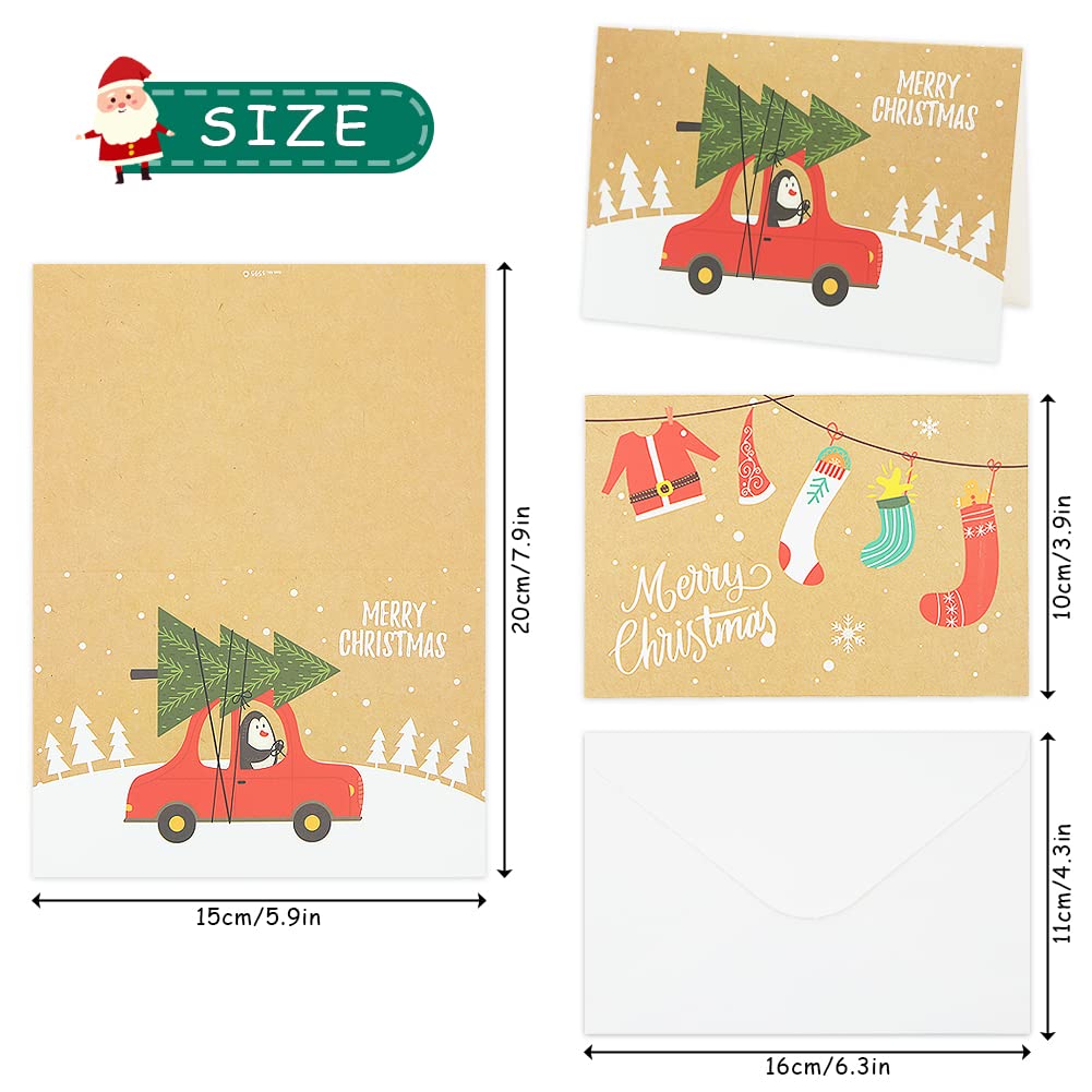 Carte Vœux Originale Lot De 8 Cartes De Noël Wrendale - 'From Our