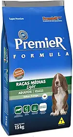 Ração Premier Fórmula Light para Cães Adultos Sabor Frango, 15kg Premier Pet Raça Adulto,