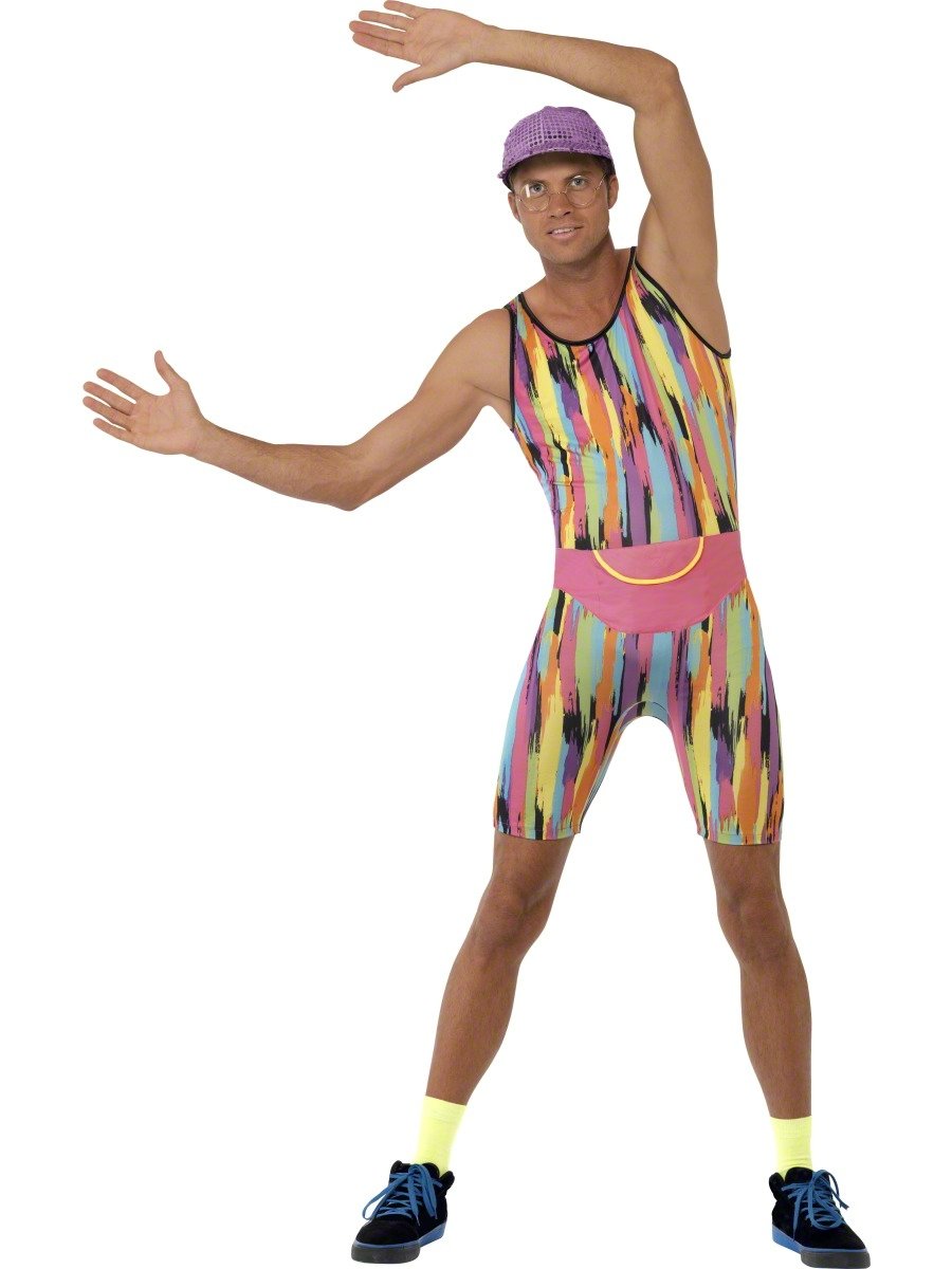 Smiffy's Aerobics Instructor Costume, Multi-Colour, Medium, 23696M
