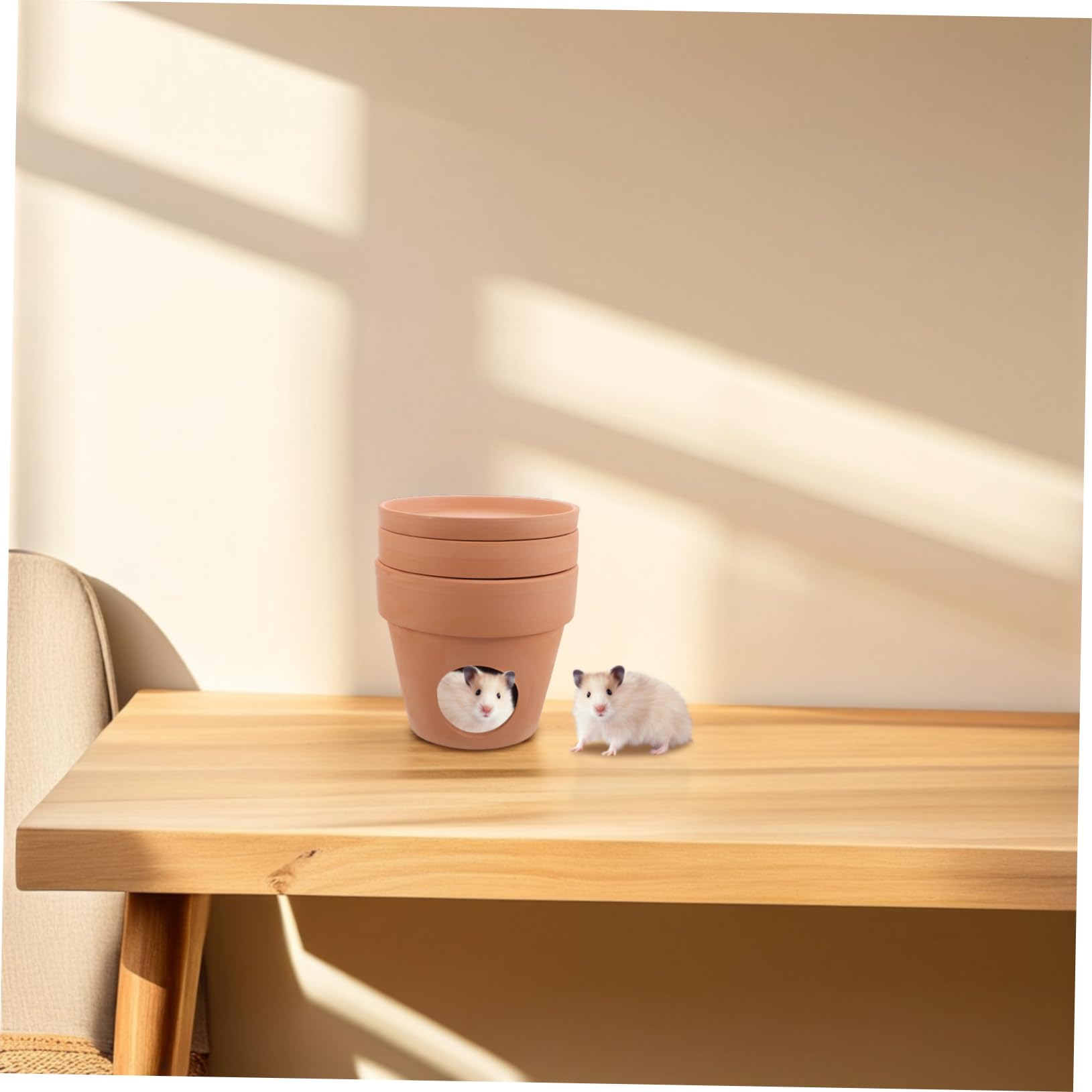 Rifugio in Ceramica Per Criceti Casa Rinfrescante Per Piccoli Animali Nido Estivo Portatile Casetta Per Criceti E Cincillà Superficie Liscia Facilmente Risciacquabile