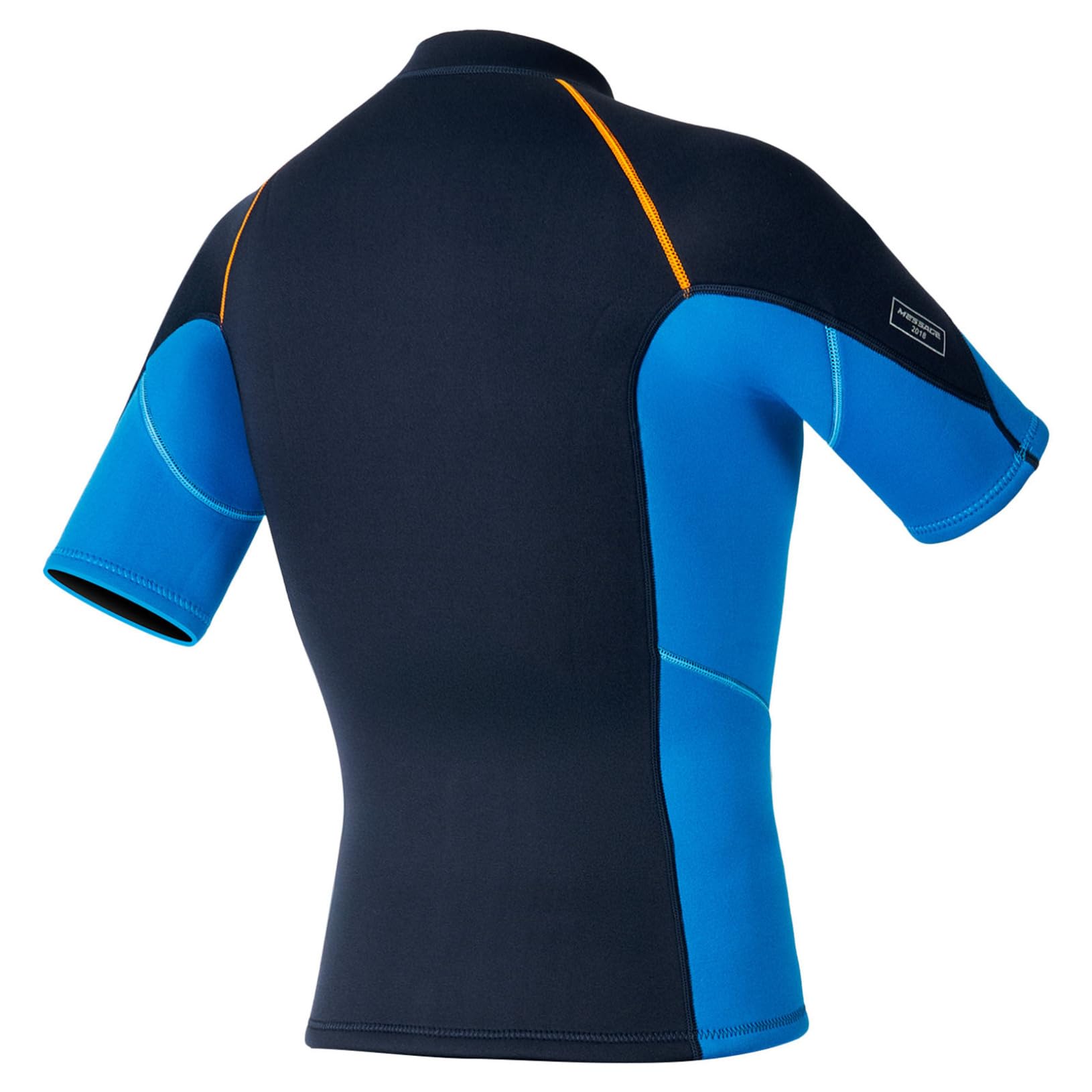 Freebily Homme Haut De Maillots De Bain Rashguards Plongée Neoprène 1.5 Mm Veste Bain Surf Nautique Top T-Shirt à Fermeture éclair