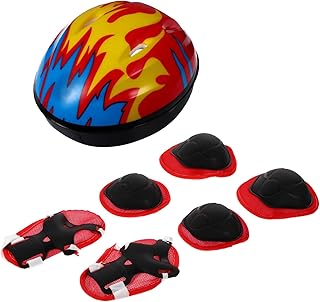 BESPORTBLE 1 Conjunto De Capacete Infantil Joelheiras Esportivas Joelheiras De Skate Equipamentos Ao Ar Livre Joelheiras Juvenis Joelheiras De Segurança Para Equitação Cotoveleiras Para