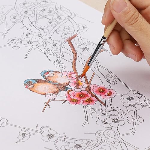 RGBMIX 20 Sheets Flower Watercolor Paper Pad - 15x10'' Watercoloring