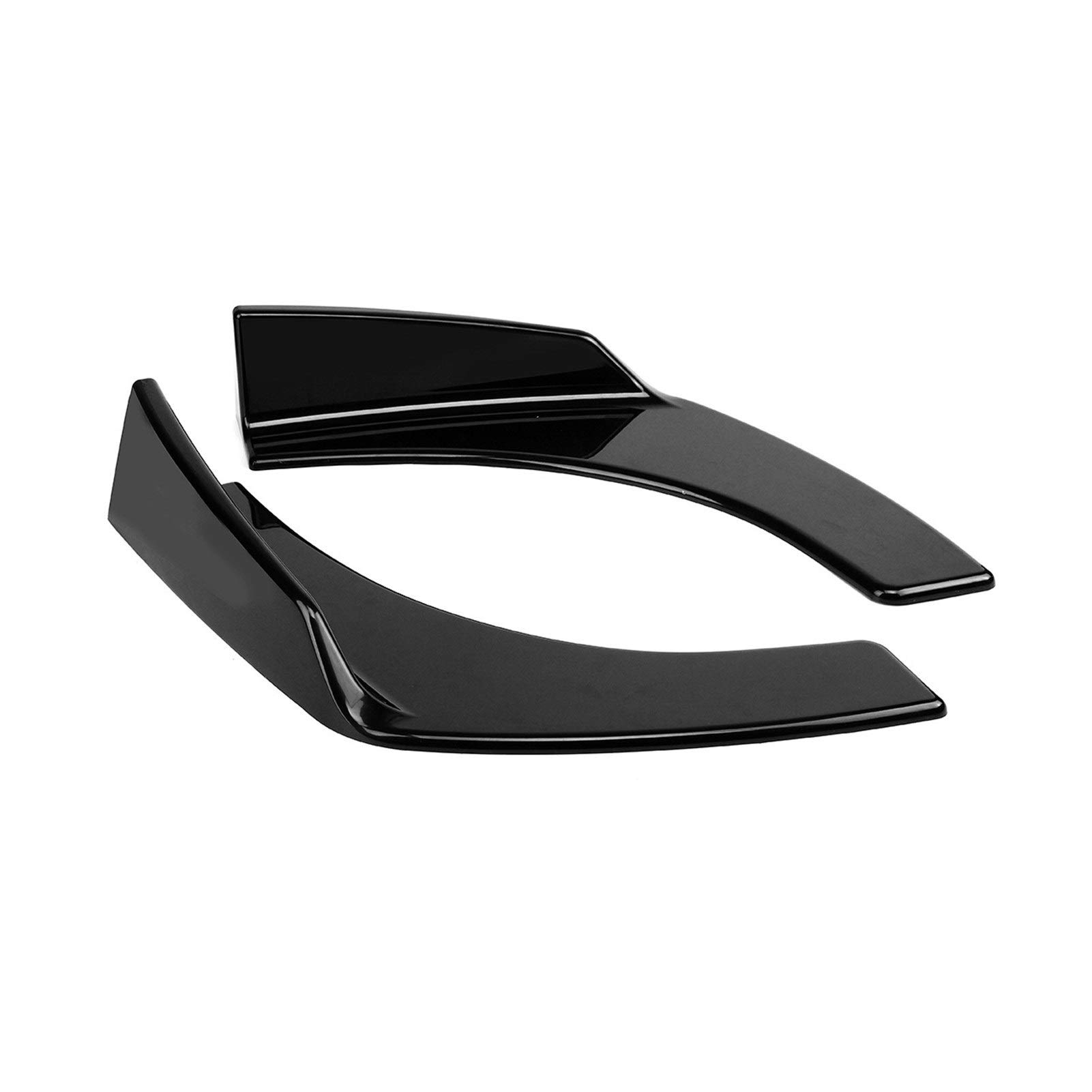 ABS Schwarz 2 Stücke Universal Auto Front Stoßstange Lip Deflector Spoiler Splitter Diffusor Canard Lip Schutz, for VW, for Benz, for, Stoßstangenlippenabweiser