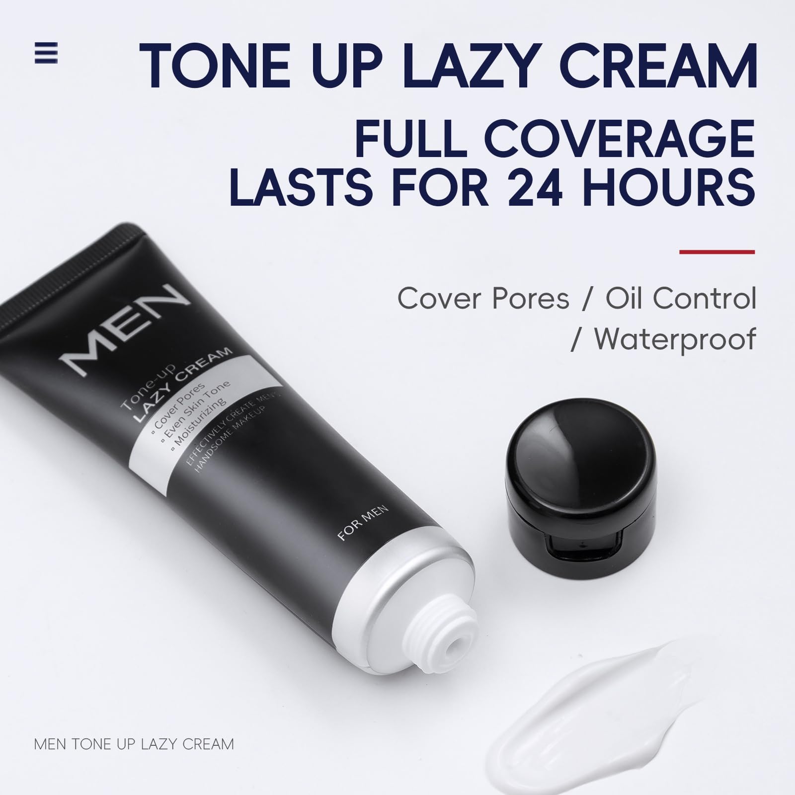 Men's BB Cream Foundation, Concealer & Colour Corrector for Blemishes, Imperfections & Moisturizing. Tinted Moisturizer, Tone-Up Face Cream to Balance Skin Tone & Daily Use - Image 4