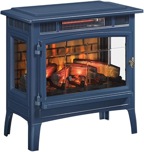 Miniatura 56 de Duraflame DFI-5010 - Estufa infrarroja en 3D para chimenea eléctrica con control remoto Negro,Bronce,Canela,Gris francés,Azul