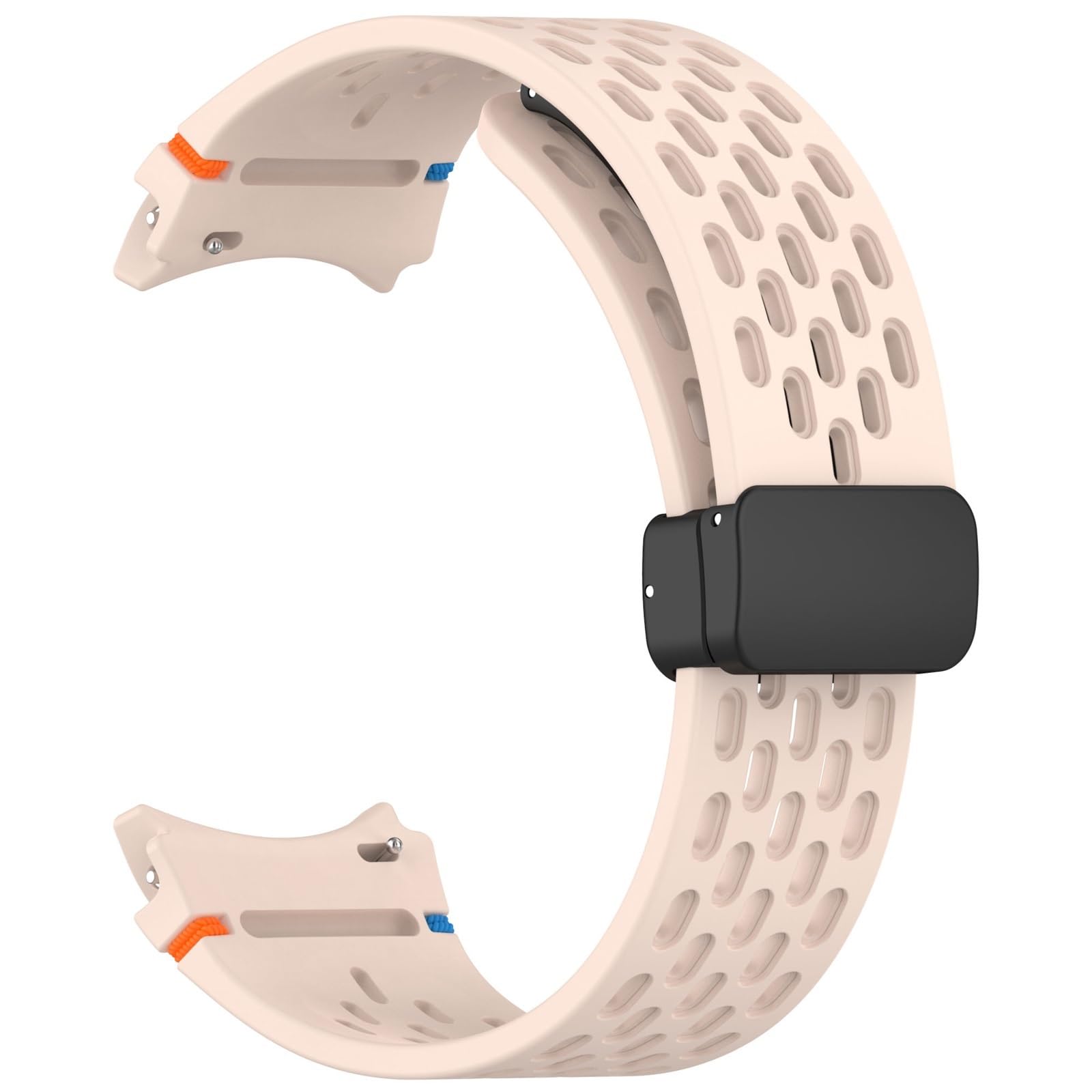 Correa de 20 mm para reloj 4, 5, Pro, 6, 7, 7LTE de 44 mm, 40 mm, correa clásica de silicona sin huecos