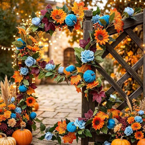 70.8 Inches Velvet Simulated Fabric Material Fall Decorations for Home - image 5