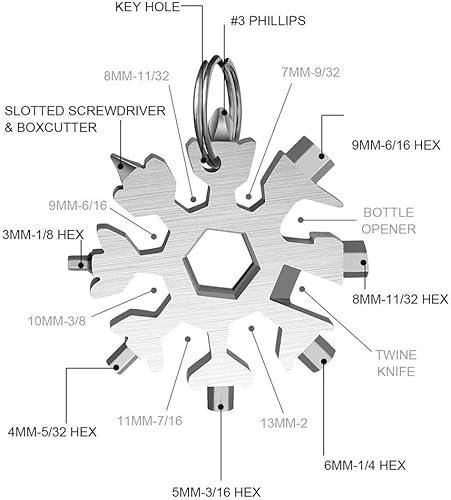 Miniatura 3 de Paquete de 3 multiherramientas de acero inoxidable 18 en 1, destornillador portátil y duradero, multiherramienta compacta para abrebotellas,