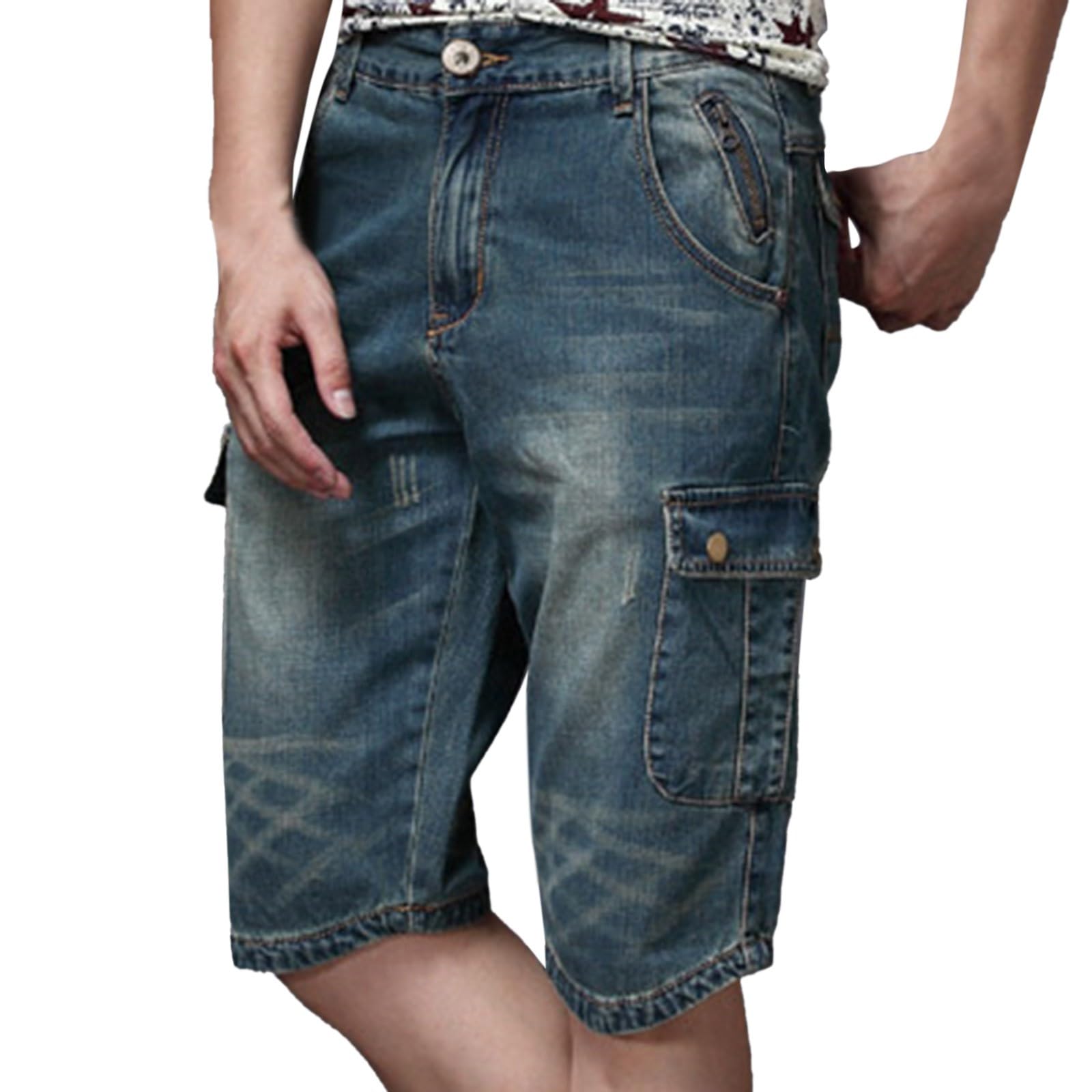 Short en jean pour homme stretch et ample style baggy