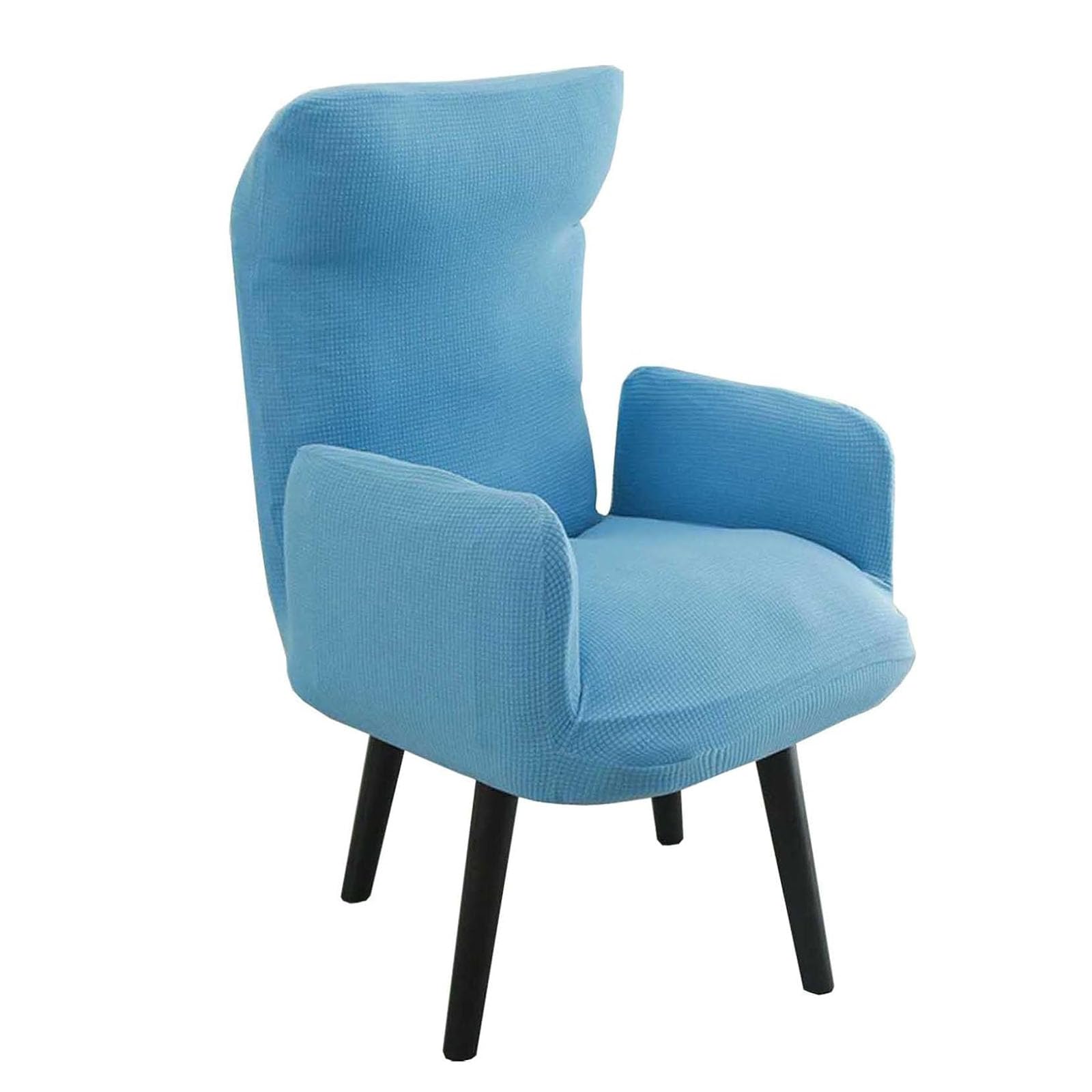 Curved Chair Slipcovers, with High Armrests, High Back Dining Chair Protector Slipcovers, Machine Washable Wingback Side Chair Cover,O,1pcs