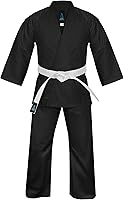 AntaresAthletics Lightweight Martial Arts Gi Uniform for Kids & Adults - Karate Jacket Pants & Free White Belt