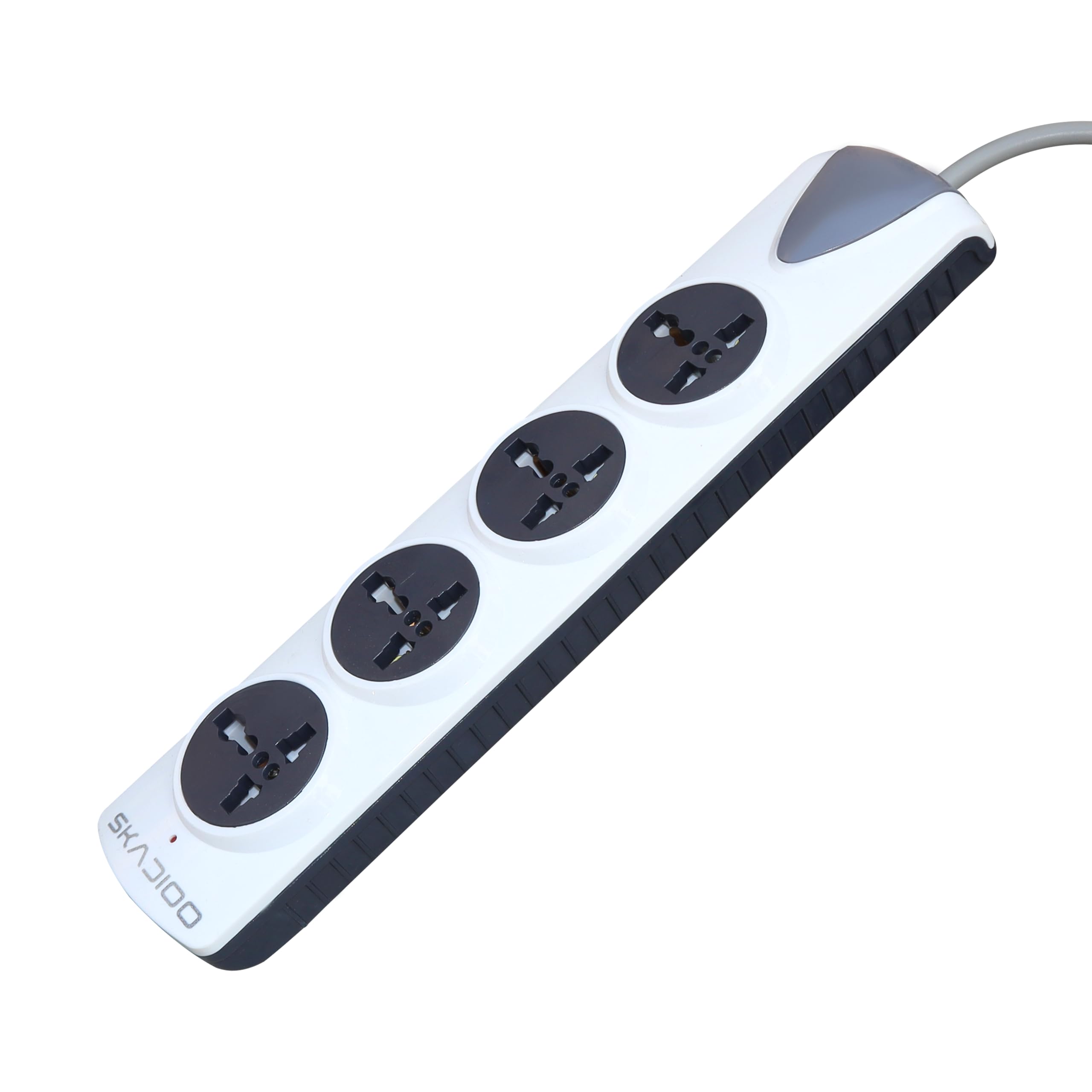 Skadioo Power Strip Extension Board with 4 Sockets, 5 Meter Extra-Long Cord – Surge Protector, Universal Plug, Multi-Plug Extension, Overload Protection for Heavy Appliances, Home, Office-image-5