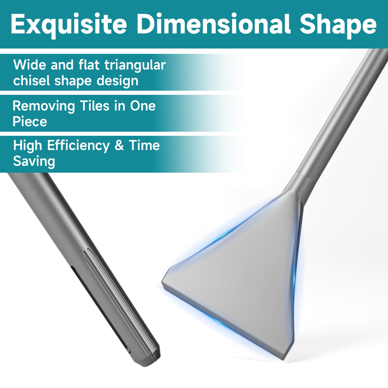 Scalpello largo SDS Max – 110 × 400 mm scalpello piatto in acciaio legato, per piastrelle e piastrelle, adatto per martello demolitore SDS Max