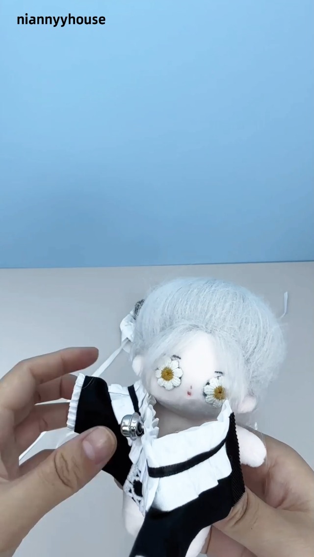 ごまにゃん　ぬい服　ハンドメイド　メイド　10cm　ホワイト Amazon.co.jp: AXLUCE ぬい服-ぬいぐるみ-服-10cm メイド服-人形