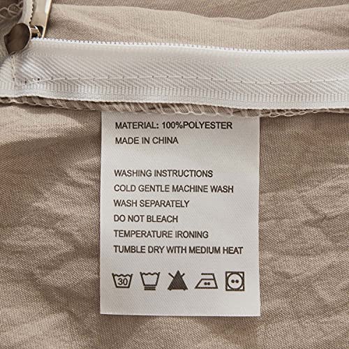 Duvet Cover Queen Size Super Soft Lace Splicing Bedding Set 3 Piece 100% Washed Microfiber Comforter Upper Set With Zipper Closure Conor Tie #TOP5