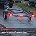 RONSTA Boat LED Trailer Lights Kit and Light Bar with Wiring Harness Combined Stop, Tail Lights, Amber Trailer Marker Lights, Boat Trailer for Camper Truck Snowmobile