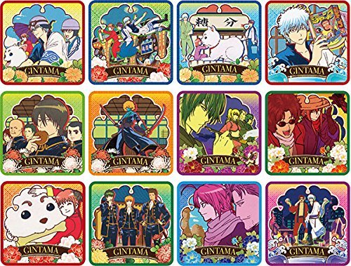 Badge Silver Gintama en métal boîte de 12 pièces de collection