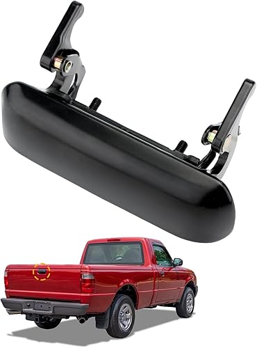 Manija de metal para puerta trasera, compatible con Ford Ranger 1998-2011, Mazda B2300 B3000 B4000 01-10, pestillo de puerta trasera exterior