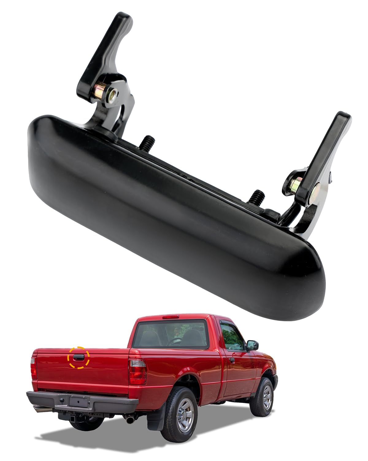 Metal Tailgate Door Handle, Compatible with 1998-2011 Ford Ranger