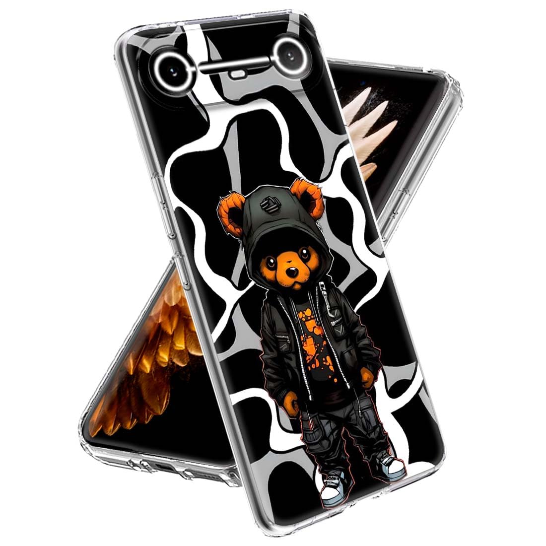 Fashionury Back Case for Tecno Pova Slim 5G, Print Silicone